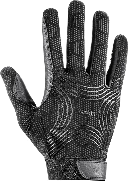 uvex ceravent Horse Riding Gloves, Extremely Durable, Breathable & Touchscreen Capable Equestrian Gloves with Premium Grip for Women & Men, Black