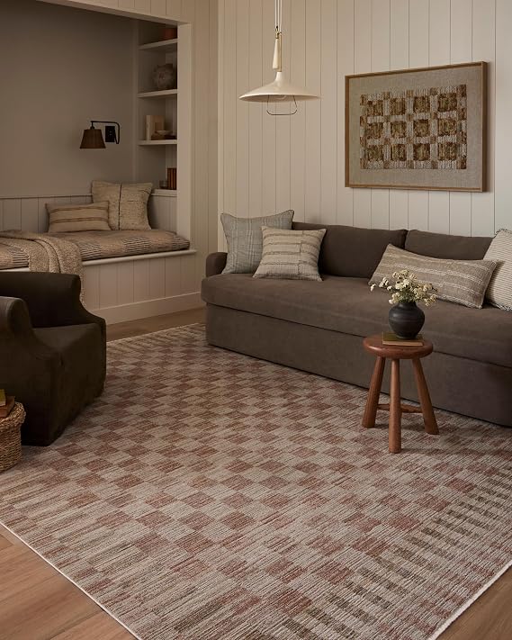 Loloi Amber Lewis Cali Collection CIL-06 Brick/Natural 2'-7" x 8'-0" Runner Rug