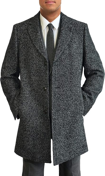 Daniel Hechter Steven Topcoat Black/White
