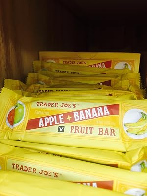 Trader Joes Gluten Free Apple  Banana Fruit Bars Pack of 12