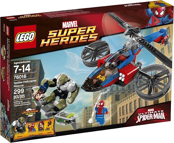 Lego 76016 Superheroes Spider-Helicopter Rescue