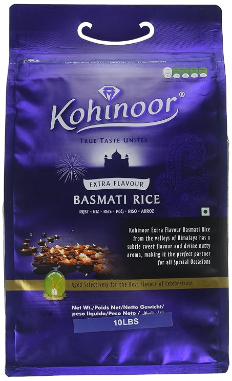 Kohinoor Extra Flavour Basmati Rice 10lbs
