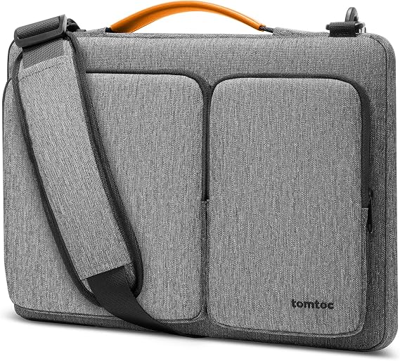 tomtoc 360 Protective Laptop Shoulder Bag for 13 Inch 2026 MacBook Air M5/A3449 M4/A3240, M3/A3113, 2024-2019, MacBook Neo A18 Pro, 13-in Surface Pro 11th AI/10, Water-Resistant Accessory Case
