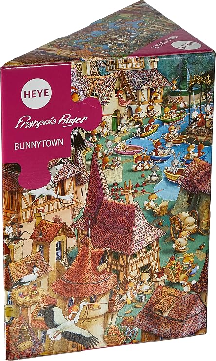 Heye Puzzles - Triangular, 1000 Pc - Bunnytown, Ruyer