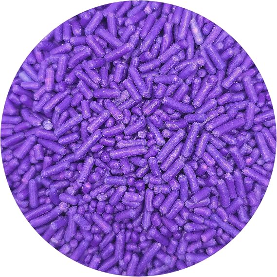 NCS Lavender Purple Jimmies Edible Sprinkles Cupcake, Cake & Cookie Decorations, 7 oz