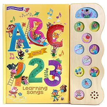ABC & 123 Learning Songs Interactive Childrens Sound Book 11 Button Sound