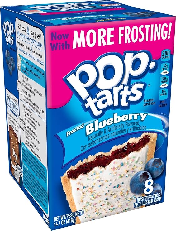 Kellogg's Pop-Tarts Frosted Blueberry Toaster Pastries 8 ct