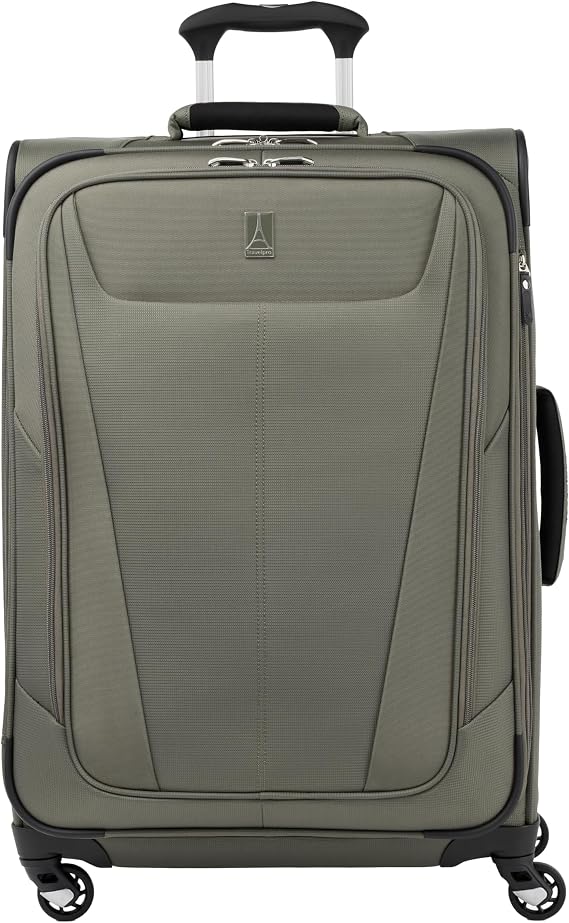 Travelpro Maxlite 5 Softside Checked Luggage Spinner, Green, 25-Inch