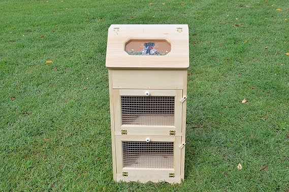 Amish Handcrafted Solid Pine Bread Box and 2 Door Vegetable Bin.