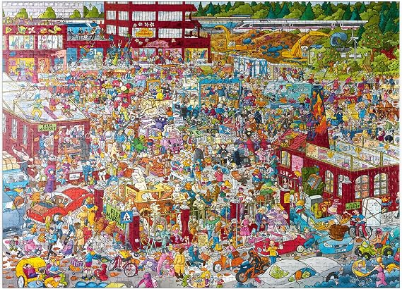 MyPuzzle Flea Market - Christoph Schone - Premium 1000 Piece Jigsaw Puzzle for Adults