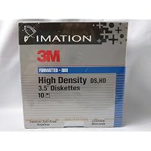 Imation 3.5" Floppy Diskettes (1.44MB, 1 Count, High Density, Formatted)