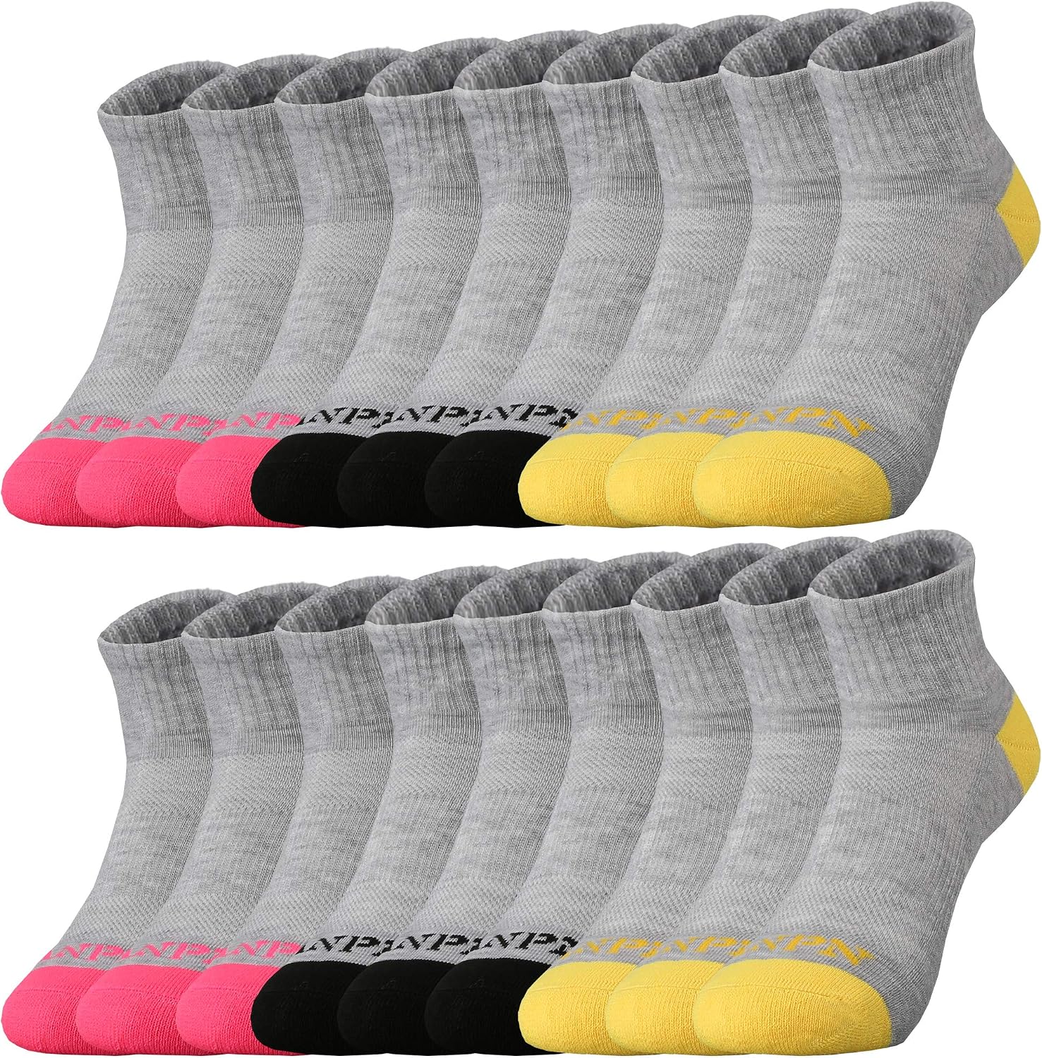 ANPN Low Cut Socks 18 Pairs Unisex Cushioned Non Slip Casual Athletic for Toddler Boy Kids 2-4 4-6 5-7 6-8 Yeas
