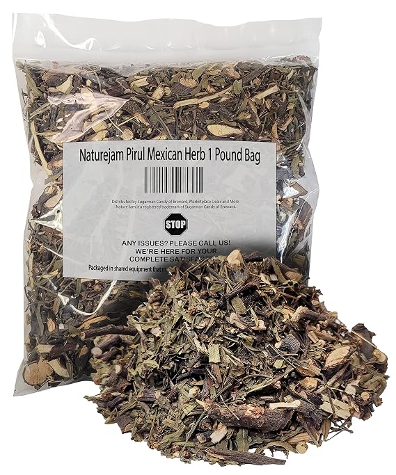 Naturejam Pirul Mexican Herb 1 Pound Bag-100% Natural Wildcraft-No Processing aka Pepper Tree, Schinus Molle, American Pepper, Peruvian Pepper Tree, Pirul, Molle Del Peru, Escobilla