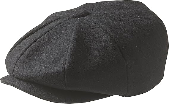 PEAKY BLINDERS 8 Piece 'Newsboy' Style Flat Cap -Tweed Wool Fabric Variations