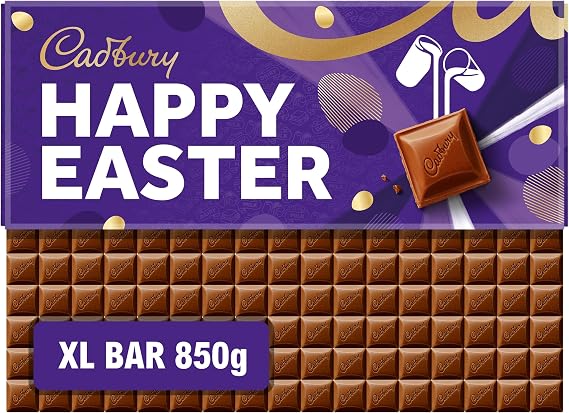 Cadbury Dairy Milk Happy Easter Gift Chocolate Bar Extra-Large 850g