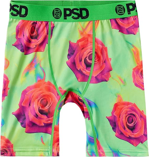 PSD Youth Boys Underwear Floral Graphic Print Boxer Briefs, Packs & Singles