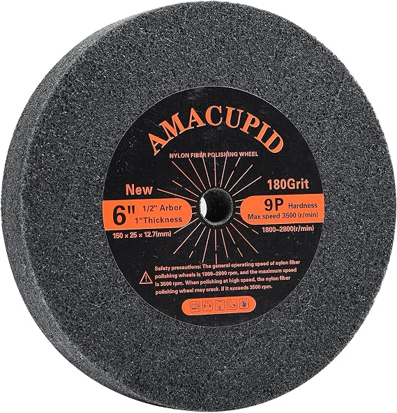 Deburring Buffing Wheels 9P Hardness 6 inch. Polishing Stainless Steel