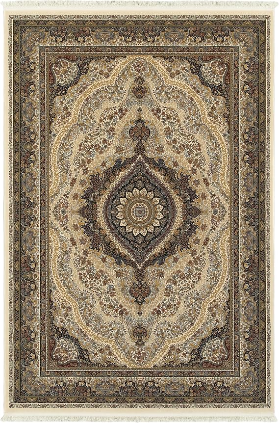 Oriental Weavers Masterpiece Area Rug - 111W2-5'3" x 7'6" - in Ivory/Multi - Vintage Inspired, Stain Resistant, Family and Pet Friendly, Bedroom, Office Rug