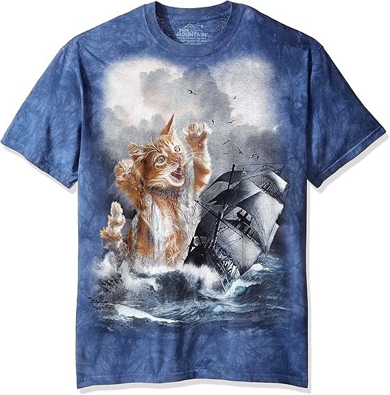 The Mountain Krakitten Unisex T Shirt | Premium, Hand-Dyed | Funny Cat Graphic Tee