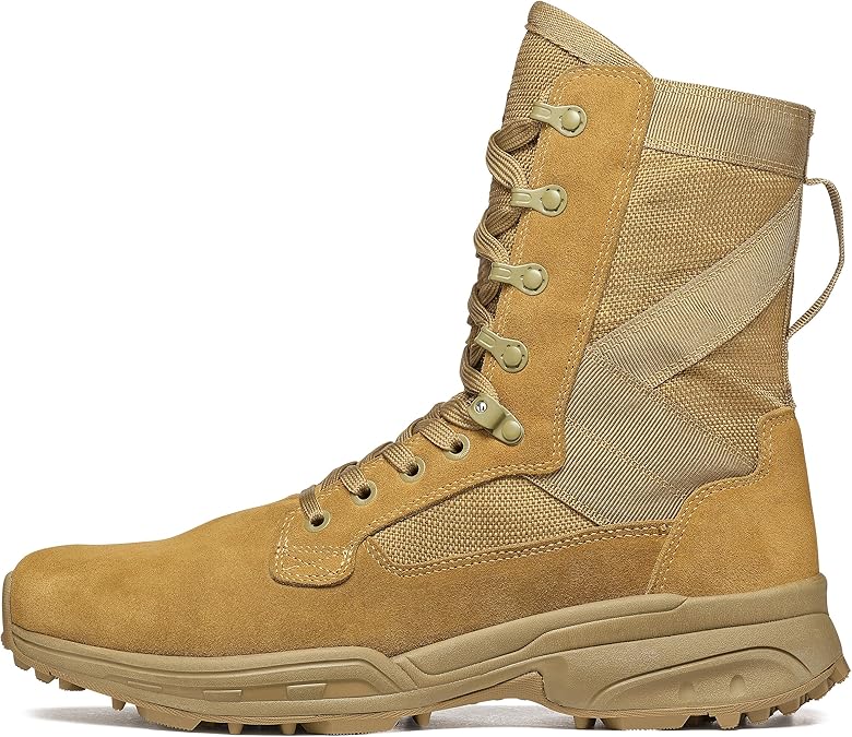 GARMONT TACTICAL T8 NFS 670 Military Combat Boots for Men and Women, Army, Air Force, AR670-1 Compliant Footwear, Lightweight, Suede Leather
