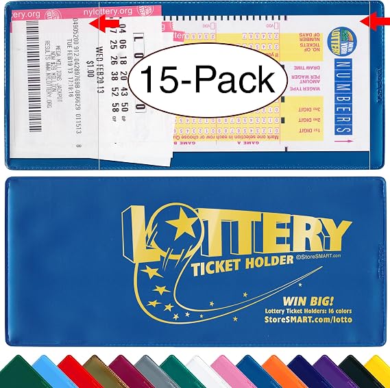 StoreSMART - Lotto Ticket Holders 15-Pack - Plastic - Winner's Circle Collection (LTWIN)